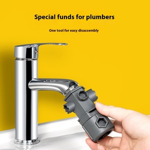 Herramienta de extracción de grifo de cocina moderna de un solo orificio, válvula de caño de lavabo multifunción Universal, núcleo de latón hecho a mano de cerámica - Product Image 2
