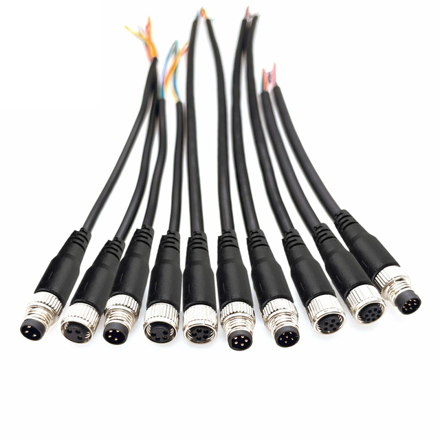 M8 Sensor Cable Assembly 3 4 5 6 8 Pin Male Female Waterproof IP67 PVC PUR Custom OEM ODM Industrial Automation