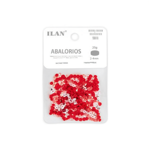 Perline di Vetro Ilan Abalorios 2-4mm Rosse Assortite 25g - Product Image 2