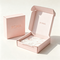 Boîtes d'expédition écologiques personnalisées avec revêtement doux au toucher et finition mate pour l'emballage de produits de soin de la peau et de cosmétiques de luxe