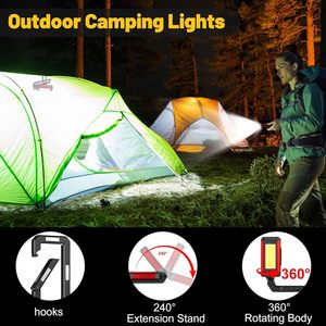 Battery Operated Swivel Function Magnetic Base Inspection Lamp for Car Repair <b>Workshop</b> and Camping Tool <b>Light</b> WD-508 Battery Ope - Product Image 6