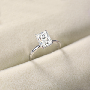 OAHLAN all'ingrosso gioielli raffinati VVS Moissanite 3ct taglio principessa solitario promessa anelli di fidanzamento donna 925 anello in argento Sterling - Product Image 4