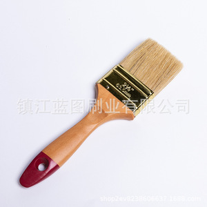 Pincel de cerdas de cerdo con mango de madera de 12-20 mm, color amarillo dorado, para pintar, cepillar y limpiar - Product Image 5