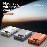 Cargador Magnético Multidispositivo con Carga Simultánea, 10000mAh, 22.5W PD, TFT, Soporte Plegable, Cargador Inalámbrico Delgado de 15W