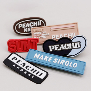 Tùy chỉnh cao su vá biểu tượng tùy chỉnh mềm PVC tag cao su may các bản vá lỗi Silicone nhãn với khâu rãnh Silicone tag - Product Image 2