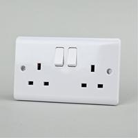 Prise murale électrique en bakélite, norme britannique, durable, avec revêtement, 13A 15A, avec voyant néon, pour usage domestique et professionnel