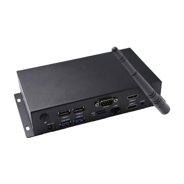 Metal Media Player RK3568 CPU for 4K Video Playback Android 11 Wall Mounted Digital Signage Player Box