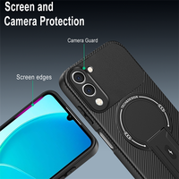 Étui de téléphone arrière en fibre de carbone durable et antichoc, protection anti-empreintes digitales et résistante aux chutes en TPU+PC pour VIVO V70 FE/Y500i/Y31D/Y05