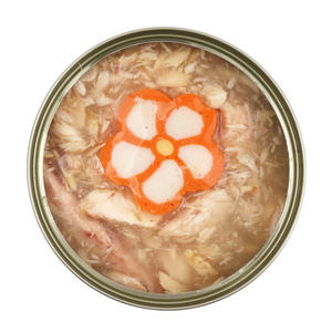 Oem ספק מפעל מחמד מחמד מזון באיכות גבוהה לחיות מחמד + עוגת דגים משומר 85 גר גר 'מזון רטוב - Product Image 1