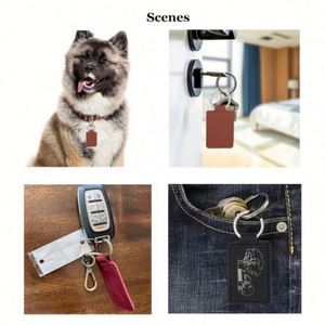 Custom Logo Laserable Pu <b>Leather</b> <b>Keychain</b> Rectangle Circle Oval Shape Promotional Gifts Luxury Blank Keyring for Laser Engraving - Product Image 5