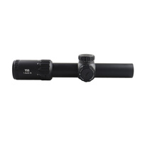 Lunette tactique 1-8x28IR SFP 1000G résistante aux chocs, étanche IPX7 avec lumières rouges et vertes