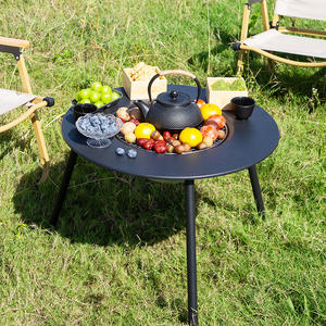 Barbecue d'extérieur haut de gamme, foyer, ensemble de thé, portable, détachable, pour cour, sans fumée, <span class=keywords><strong>table</strong></span> électrique, barbecue au charbon double usage - Product Image 1