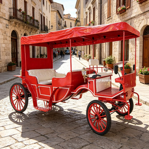 Buggy de Tourée Vintage Festif avec Décoration Ligne Blanche pour Cérémonie Extérieure, Défilé et Transport dans les Manoirs - Product Image 1