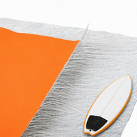Planche de SUP gonflable en rouleau, robuste, ignifuge, imperméable, tissée, à double paroi, enduite de PVC, unie, poids moyen, DWF, Drop Stitch