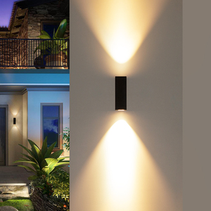 Lampada da Parete Esterna Impermeabile con Illuminazione Su e Giù, Garanzia di 3 Anni, Applique Quadrata a LED per Portico - Product Image 2