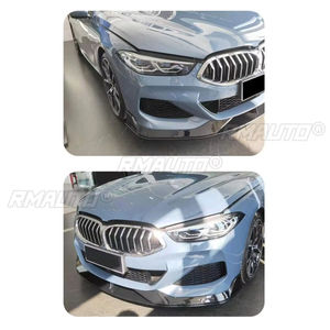 Diffuseur de pare-chocs avant noir brillant pour BMW Série 8 G14 G15 G16 2018+ - Accessoire de modification automobile - Product Image 5