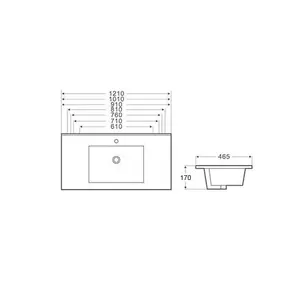 Bas prix Offre Spéciale E70 EN CÉRAMIQUE mince bord bassin CUPC SALLE DE BAIN lavabo