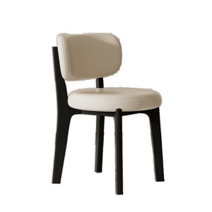Sedie <span class=keywords><strong>da</strong></span> <span class=keywords><strong>Pranzo</strong></span> di Design in Legno Massello con Schienale in Pelle PU Stile Nordico Moderno e Minimalista Arredo per Soggiorno e <span class=keywords><strong>Sala</strong></span> <span class=keywords><strong>da</strong></span> <span class=keywords><strong>Pranzo</strong></span> - Product Image 4