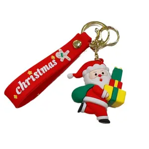 Neuer Weihnachtsschlüsselanhänger Puppe Anhänger Weihnachtsbaum Schneemann Rentier Schlüsselanhänger Klauenmaschine kleines Geschenk