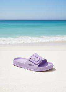 Sandali EVA Infradito con Cinturino Singolo e Fibbia, Punta Aperta, Tinta Unita, Estivi, Unisex, Taglia 25 - Product Image 2