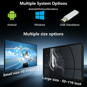 Affichage vidéo mural LCD Android 32 43 pouces pour intérieur, ultra haute définition, avec lecture en boucle, technologie tactile infrarouge - Product Image 3