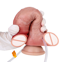 Prix de gros énorme noeud pénis réaliste gode éjacule ventouse fantaisie gonflable Plug Anal Silicone jouets sexuels Stimulation du clitoris