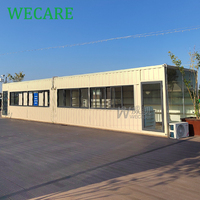 WECARE Bar-restaurant mobile en conteneur maritime préfabriqué sur mesure, kiosque de café en conteneur maritime avec cuisine à vendre