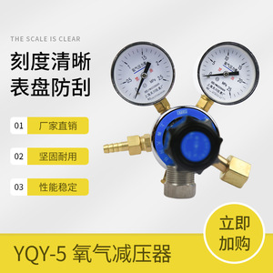 Régulateur de pression d'oxygène Yqy 5, 2,5 25Mpa, en laiton, monophasé, fabriqué à Shanghai - Product Image 5