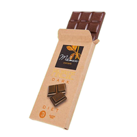 Boîte à tiroir en papier kraft personnalisée de luxe pour emballage alimentaire, barre chocolatée, emballage cadeau de qualité alimentaire