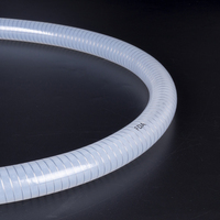 Tuyau en silicone renforcé de fil d'acier inoxydable de qualité alimentaire pour l'équipement de transformation laitière et des boissons