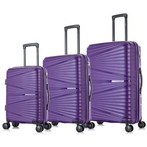 PP формочка для багажа, 3 шт. в комплекте, 20, 24, 28 дюймов, Прямая поставка с завода в Китае, двойное колесо, высокое качество, индивидуальный ПП Набор для багажа - Product Image 6