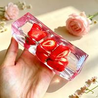 Jouet à presser réaliste en forme de bâtonnet glacé aux fruits B Vaseline, texture douce et crémeuse, unisexe, à partir de 3 ans, emballage en boîte