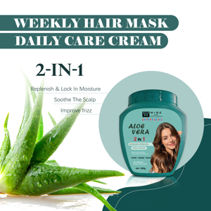 <span class=keywords><strong>Mascarilla</strong></span> Capilar de <span class=keywords><strong>Aloe</strong></span> <span class=keywords><strong>Vera</strong></span> 1000g Contiene Aminoácidos Naturales para Suavizar y Mejorar el Cabello Encrespado, Apta para Uso Diario, Calidad Premium - Product Image 2