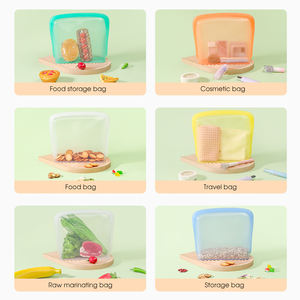 Sac de conservation alimentaire en silicone étanche, compatible micro-ondes, pour légumes, fruits et autres aliments - Product Image 5