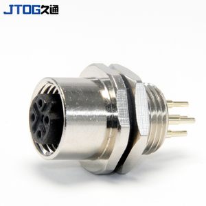 M12 5pin nam không thấm nước kim loại PCB bảng điều chỉnh phía sau gắn kết nối - Product Image 4