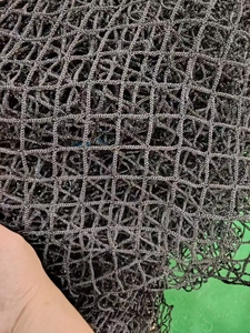 Mạnh Mẽ Cường Độ Cao Knotless Polyethylene Hàng Hóa <span class=keywords><strong>Net</strong></span> Màu Xanh Lá Cây 45Mm * 45Mm Lưới Cắt Dịch Vụ Cho Hàng Hóa An Ninh - Product Image 6