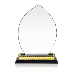 Trofeo de Cristal Barato WZ con Bordes Biselados Multifacéticos, Trofeo de Cristal <span class=keywords><strong>Géminis</strong></span> con Base Dorada - Product Image 3