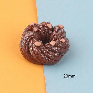 Vente chaude manger et jouer Simulation Mini pain Dessert bricolage étui de téléphone portable épingle à cheveux accessoires acrylique charme Promotion - Product Image 3