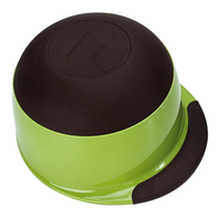Ensemble de bols à salade et gâteaux en plastique jetables avec poignée en silicone de couleur noire pratique pour mélanger et servir