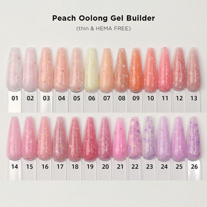 Gel d'extension d'ongles Hema Free TPO Free, hautement pigmenté, à texture fine, gel pailleté, série Builder, pour salon de manucure professionnel - Product Image 2