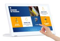 Tablette Android en forme de L de 17,3 pouces avec lecteur de carte et port RJ45