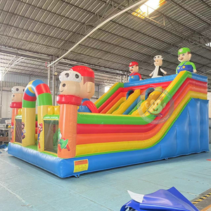 Super marios springende schloss Quảng Châu hoàn hảo inflatables Mario Bros trượt nước Inflatable - Product Image 5