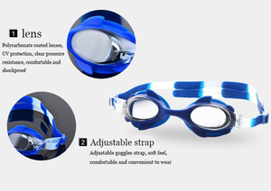 <span class=keywords><strong>Occhialini</strong></span> da Nuoto per Bambini con Montatura Grande, Protezione UV, Fibbia Regolabile, Impermeabili e Antiappannamento per <span class=keywords><strong>Piscina</strong></span> e Immersioni - Product Image 5