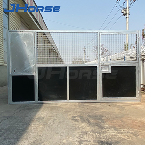 Puesto de establos de <span class=keywords><strong>caballos</strong></span> de HDPE con techo, refugio de panel de puesto portátil para exteriores para pastos, Rancho equino - Product Image 5