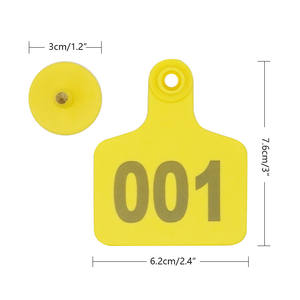 Etiqueta de oreja de cerdo de gran tamaño doméstico Pendientes Tarjeta de identificación de animales Etiqueta de oreja de oveja Etiquetas de oreja de <span class=keywords><strong>vaca</strong></span> de cerdo - Product Image 5