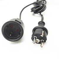 Rallonge électrique 220V CE VDE 16A, prise 3 broches conforme à la norme européenne IEC, rallonge pour appareils électroménagers