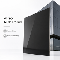 Panneau composite en aluminium (ACP/ACM) finition or miroir 4 mm, étanche et résistant aux intempéries pour revêtement mural extérieur