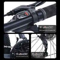 Vélo Tout Terrain Homme 24 Pouces à Vitesses Variables avec Frein à Disque et Fourche en Acier pour Cyclisme Hors Route