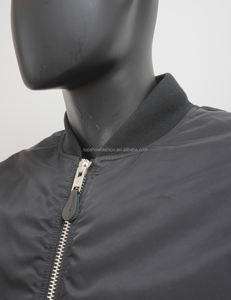 Bomber uomo nero Bomber Bomber in Nylon Cropped nero giacca Bomber Bomber con tasca - Product Image 2