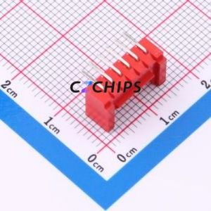 A200E1W1-2R6P12 Wire-to-Board Pin Header Bent Lead Through Hole,P=2mm Connector 1x6P 2mm Right Angle Insert HY - Product Image 2